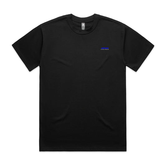 JSPOKE BLUE NAME LOGO - Heavy Tee