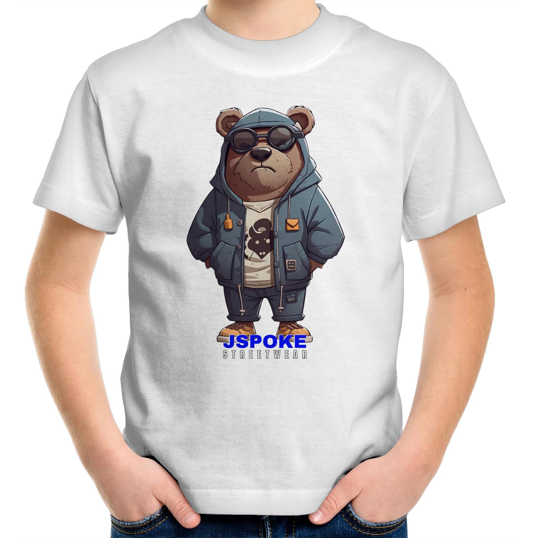 KIDS T-SHIRT, STREETWEAR, JSPOKE TEDDY BEAR
