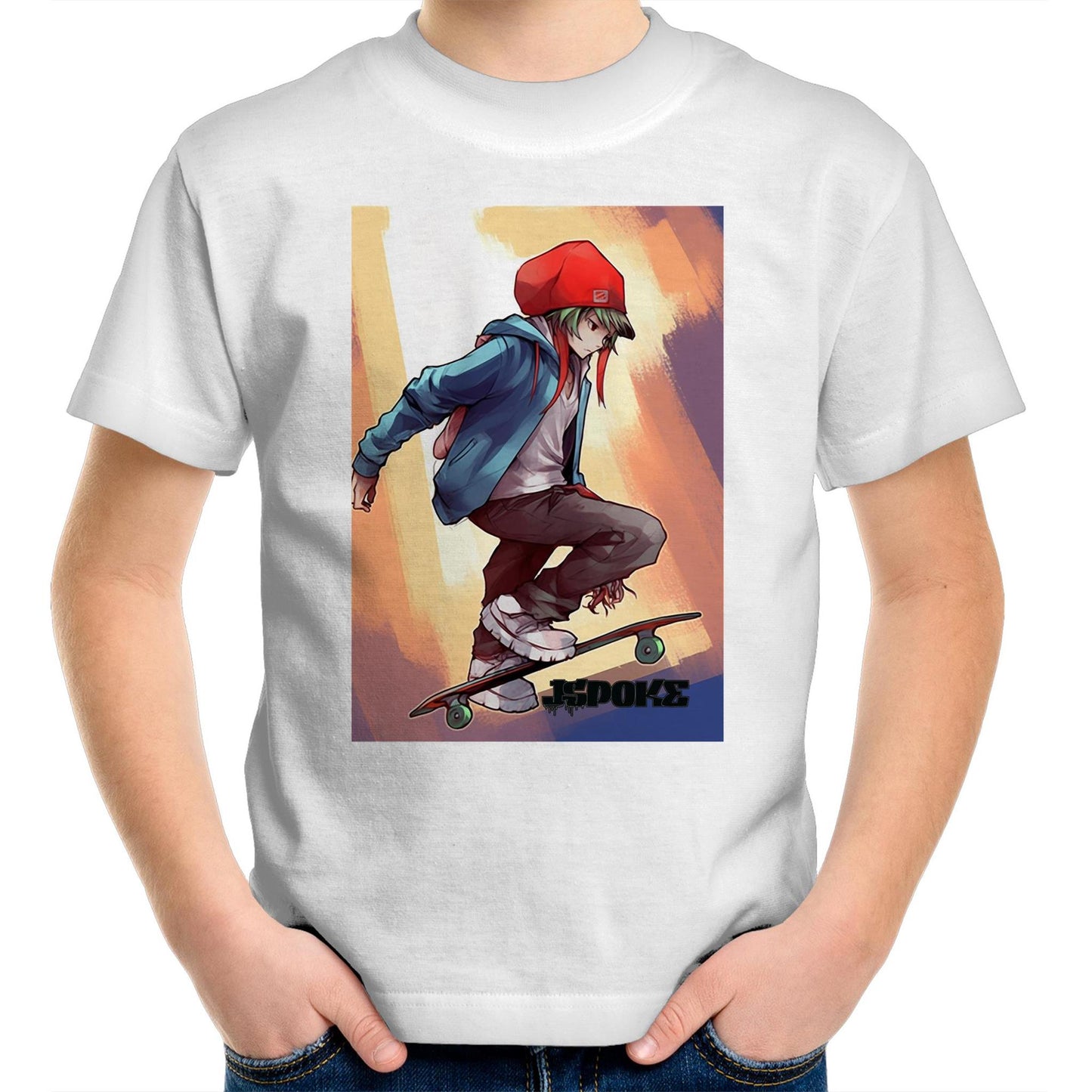 SKATER KID - Kids Youth T-Shirt - JSPOKE