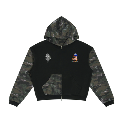 ONE LIFE Camo Edition Full Zip Boxy Hoodie