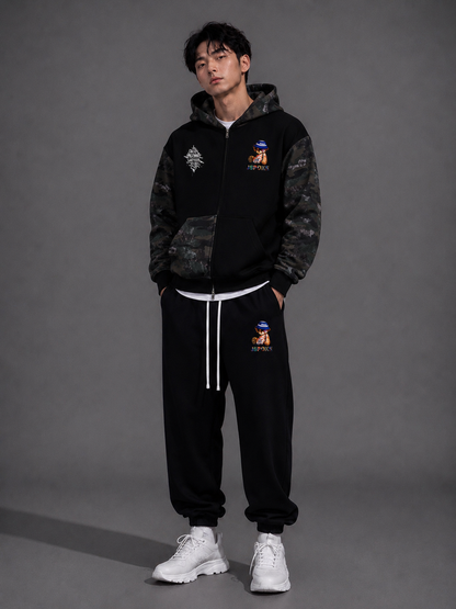 ONE LIFE Camo Edition Full Zip Boxy Hoodie