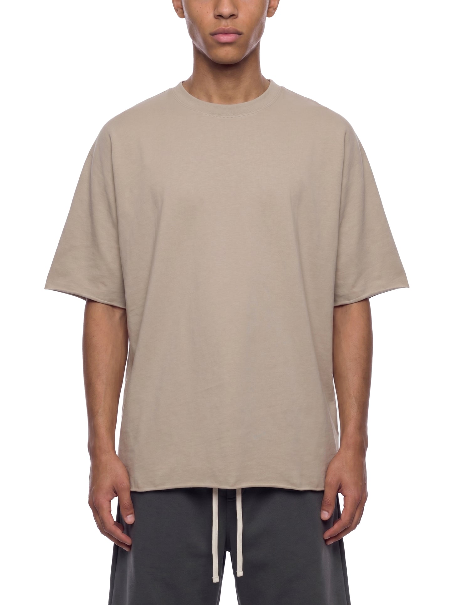 Unisex Heavyweight Boxy Raw Edge T-Shirt