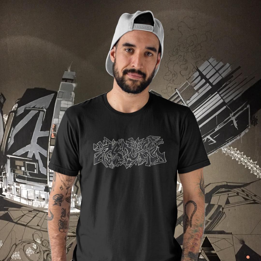 JSPOKE BLK & WHT MURAL - JSPOKE TSHIRT