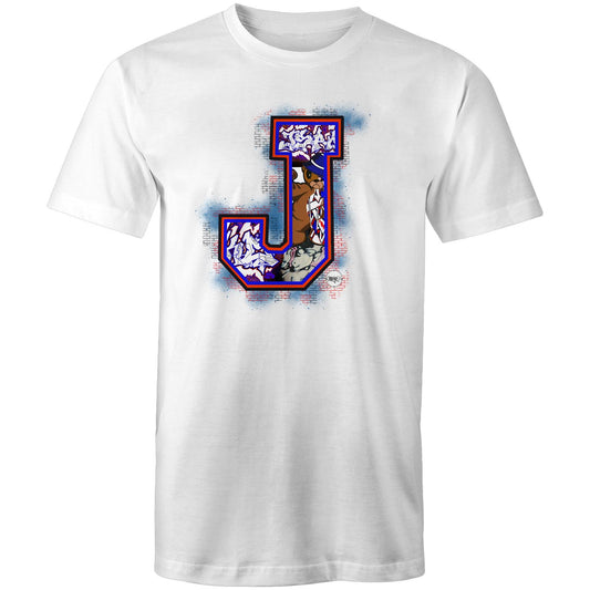 JSPOKE INITIAL, WHITE TSHIRT, STREETWEAR, GRAFFITI CLOTHING